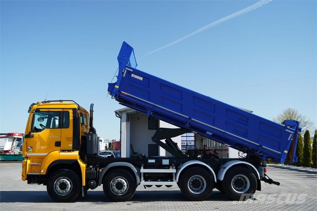 MAN TGS 35.500 / 8x4 / WYWROTKA / HYDROBURTA / BORDMAT Camion ribaltabili