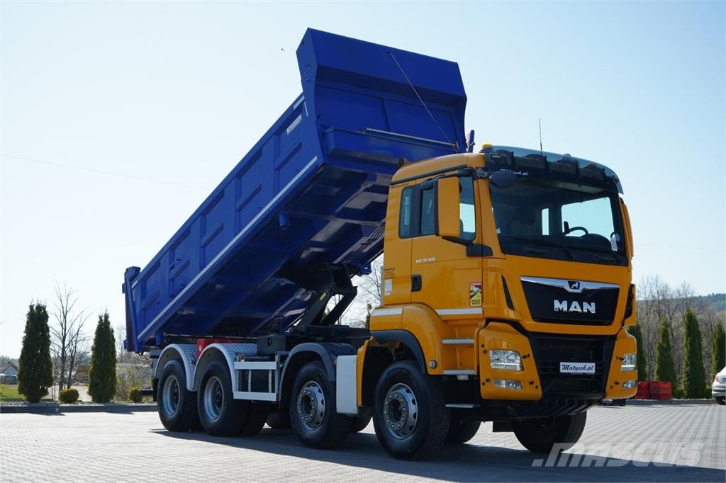 MAN TGS 35.500 / 8x4 / WYWROTKA / HYDROBURTA / BORDMAT Camion ribaltabili