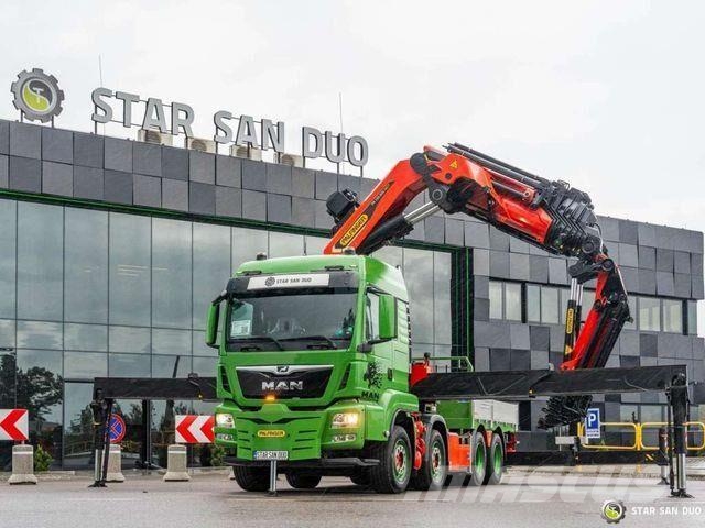 MAN TGS 35.500 8x4 Palfinger PK 135.002 TEC Crane Camioane platforma/prelata