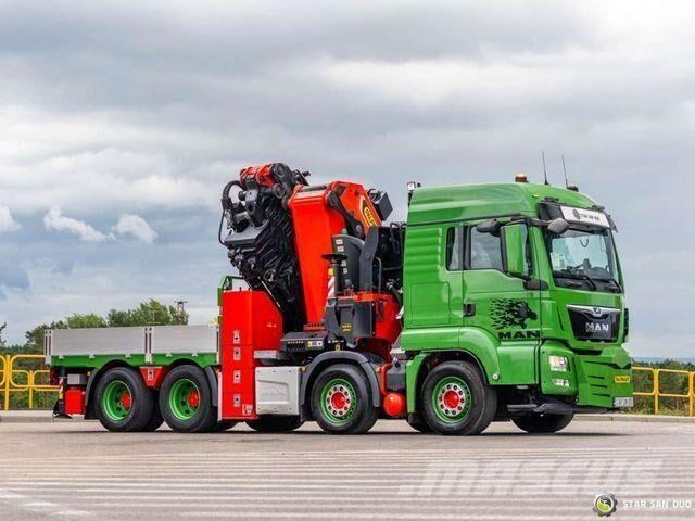 MAN TGS 35.500 8x4 Palfinger PK 135.002 TEC Crane Camioane platforma/prelata