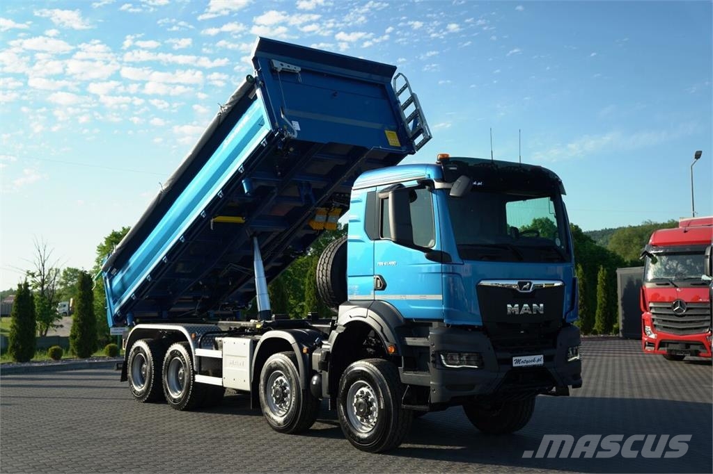 MAN TGS 41.480 / 8X8 / WYWROTKA 3 STRONNA / BORDMATIC Billenő teherautók