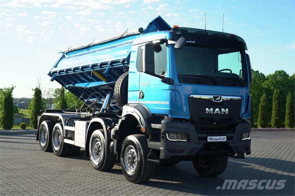 MAN TGS 41.480 / 8X8 / WYWROTKA 3 STRONNA / BORDMATIC Billenő teherautók