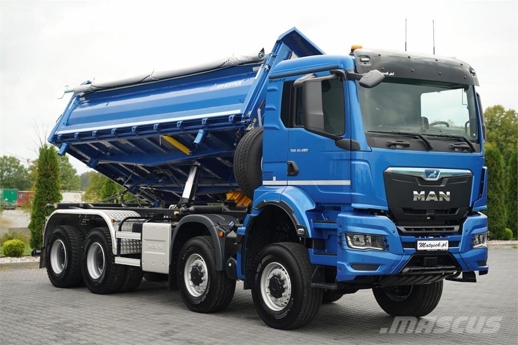 MAN TGS 41.480 / 8X8 / WYWROTKA 3 STRONNA / BORDMATIC  شاحنات قلابة