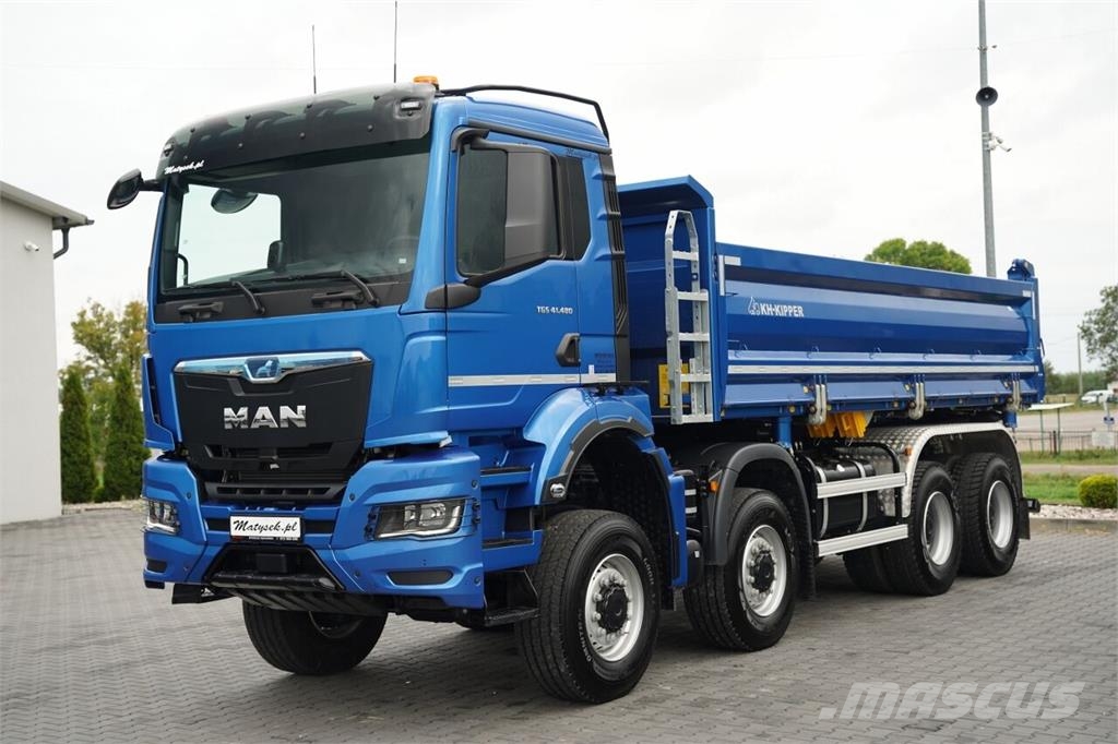 MAN TGS 41.480 / 8X8 / WYWROTKA 3 STRONNA / BORDMATIC  شاحنات قلابة