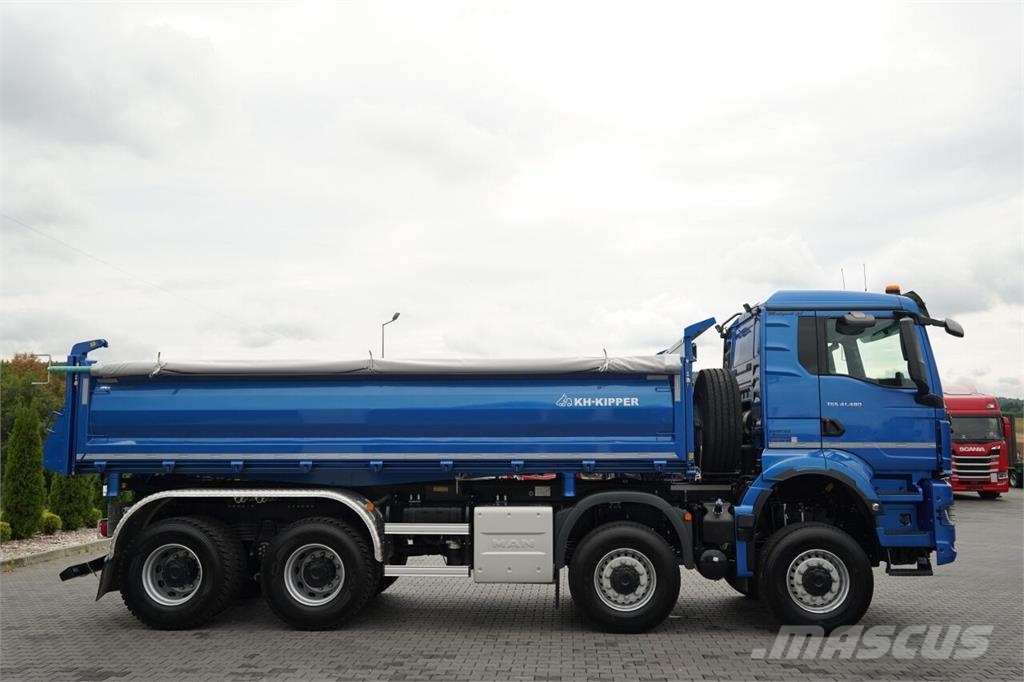 MAN TGS 41.480 / 8X8 / WYWROTKA 3 STRONNA / BORDMATIC  شاحنات قلابة