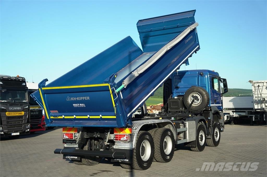 MAN TGS 41.480 / 8X8 / WYWROTKA 3 STRONNA / BORDMATIC Billenő teherautók