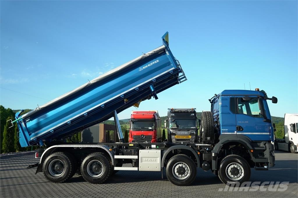 MAN TGS 41.480 / 8X8 / WYWROTKA 3 STRONNA / BORDMATIC Billenő teherautók