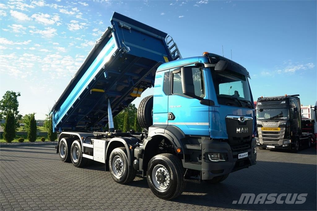 MAN TGS 41.480 / 8X8 / WYWROTKA 3 STRONNA / BORDMATIC Billenő teherautók