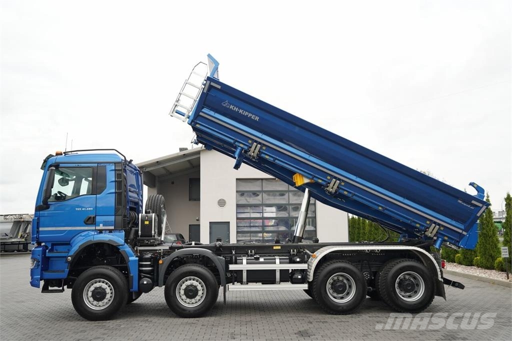 MAN TGS 41.480 / 8X8 / WYWROTKA 3 STRONNA / BORDMATIC  شاحنات قلابة