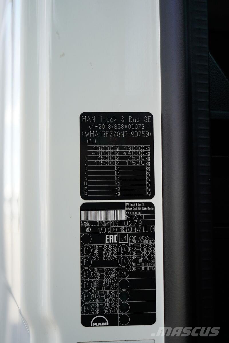 MAN TGX / 18.470 / FIRANKA / E 6 / GM / 19 PALET / RET Camión con caja abierta