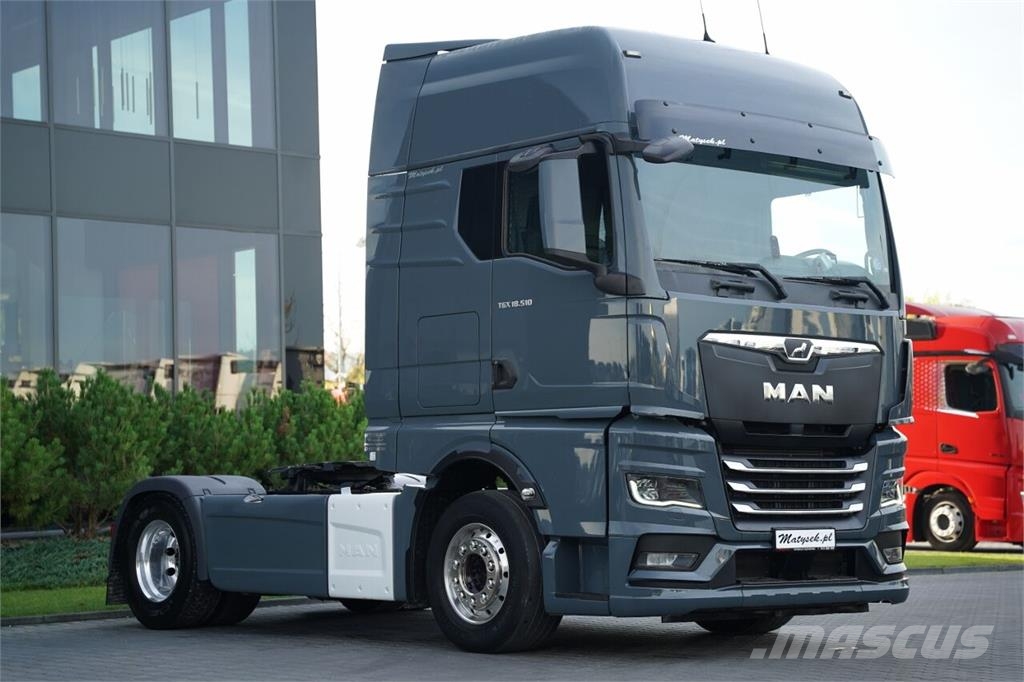 MAN TGX 18.510 / GX / RETARDER / KLIMA POSTOJOWA / NAV Nyergesvontatók