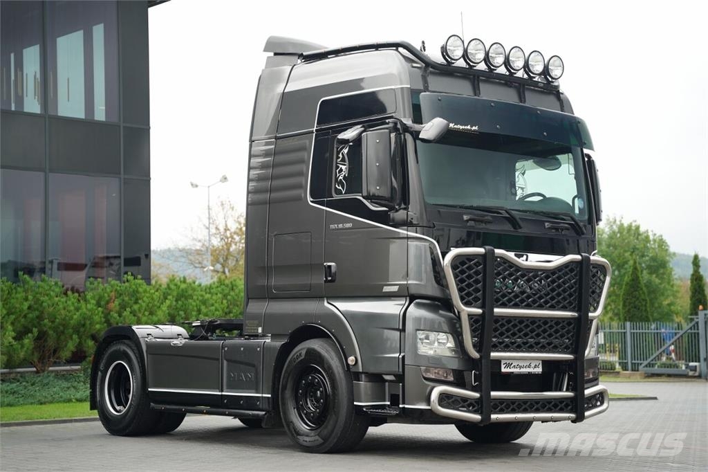 MAN TGX 18.580 / GX / RETARDER / CAŁY NA PODUSZKACH /  Ťahače
