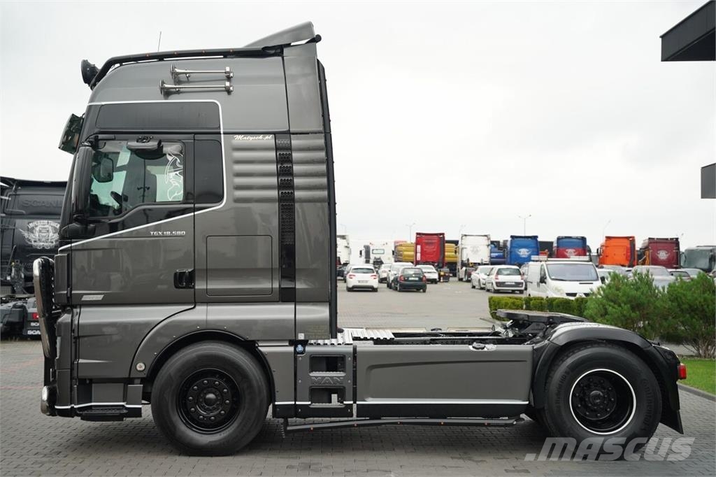 MAN TGX 18.580 / GX / RETARDER / CAŁY NA PODUSZKACH /  Ťahače