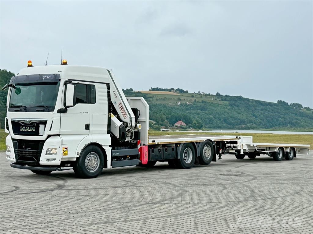 MAN TGX 26.440 * FASSI F455A.2.26E + FUNK + Anhänger Járműszállítók