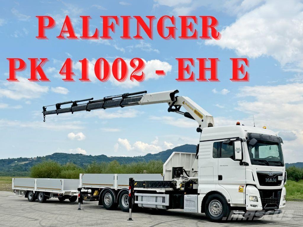 MAN TGX 26.440 * PK 41002-EH E + FUNK + Anhänger*TOP 플랫베드/드롭사이드 트럭