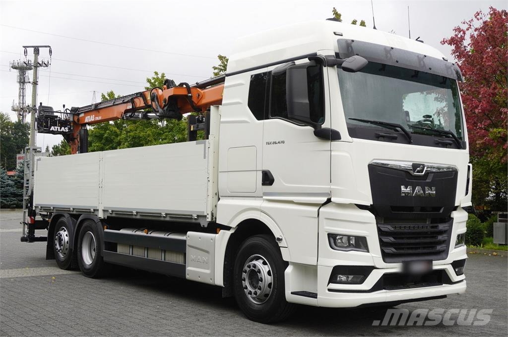 MAN TGX 26.470 6x2-4 / 30 tho. km!!! / Atlas 170.2vb-a Гусеничные краны