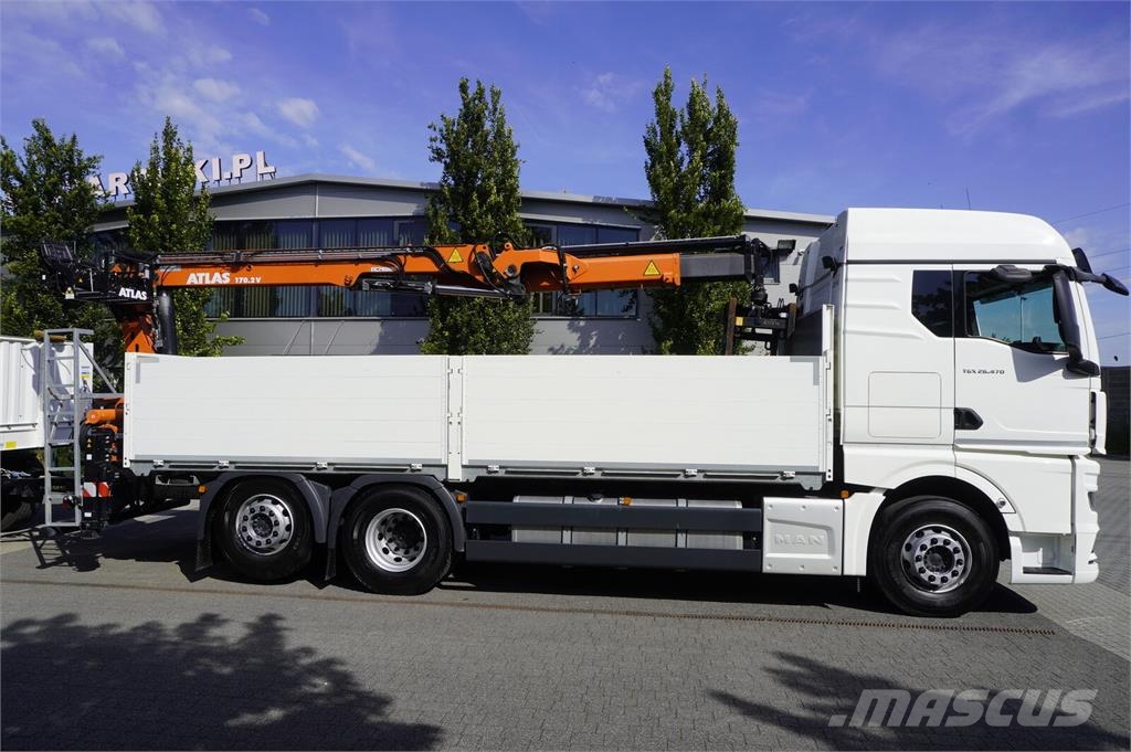 MAN TGX 26.470 6x2-4 / 30 tho. km!!! / Atlas 170.2vb-a Camiones plataforma