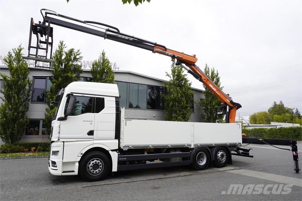 MAN TGX 26.470 6x2-4 / 30 tho. km!!! / Atlas 170.2vb-a Járműszállítók