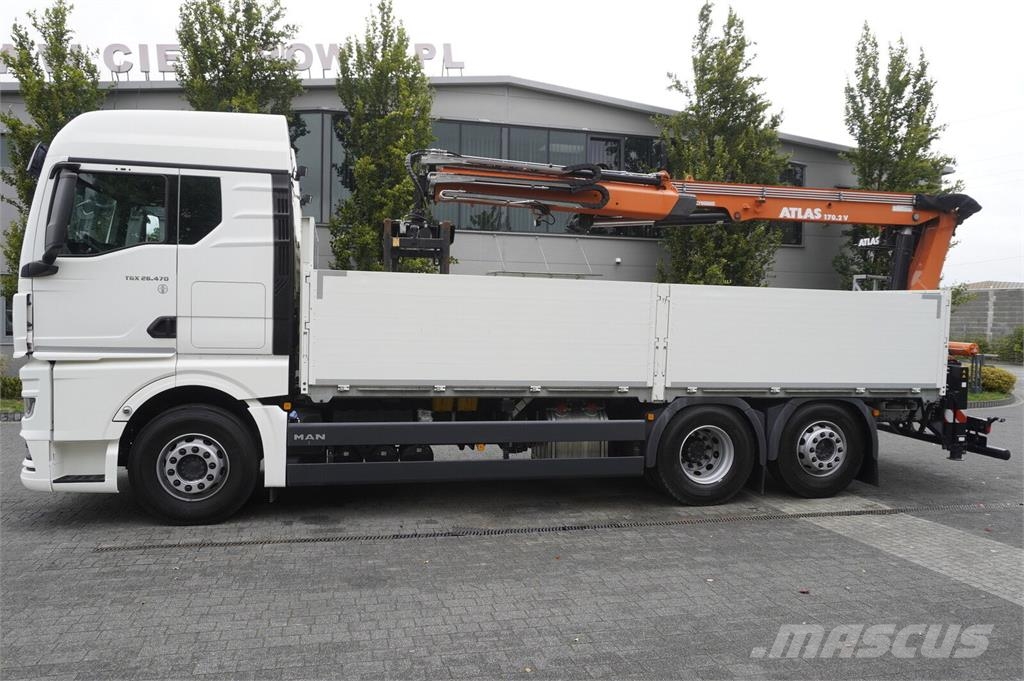 MAN TGX 26.470 6x2-4 / 30 tho. km!!! / Atlas 170.2vb-a Гусеничные краны
