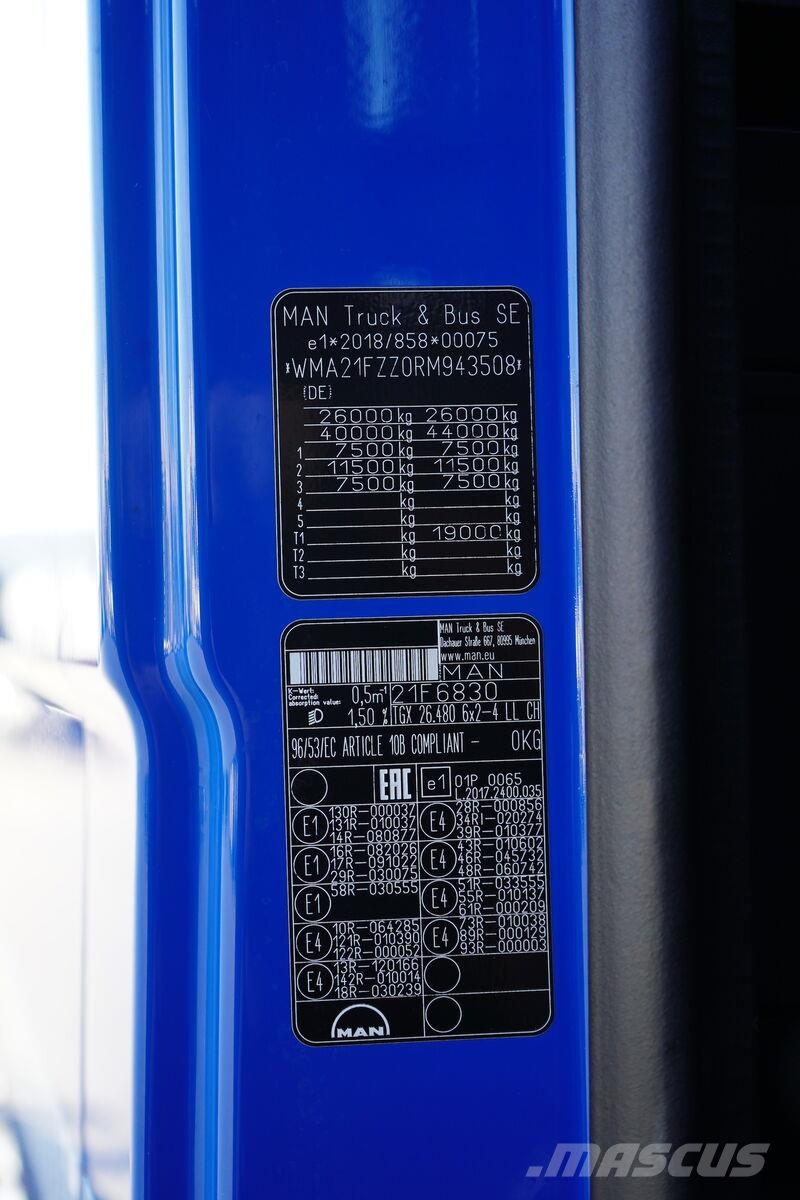 MAN TGX / 26.480 / GX / ACC / E 6 / RETARDER / BDF / O Chassis