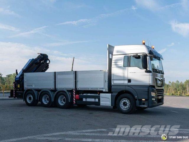 MAN TGX 35.460 8x4 PALFINGER PK 34002 SH Crane Platte bakwagens
