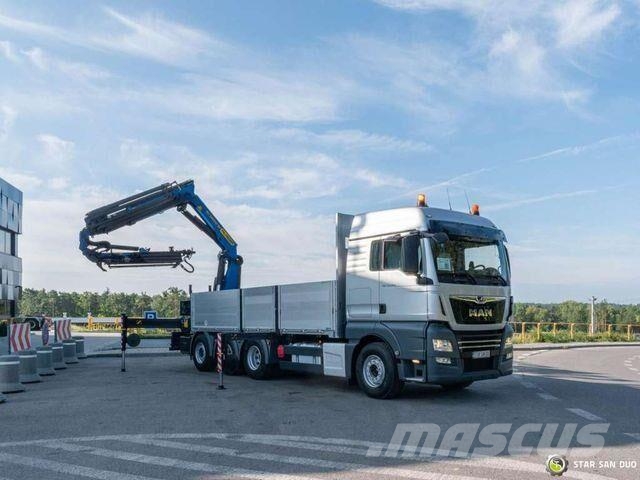 MAN TGX 35.460 8x4 PALFINGER PK 34002 SH Crane Platte bakwagens