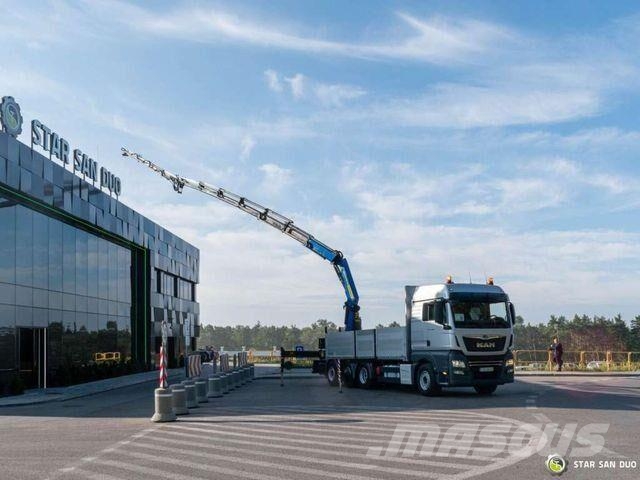 MAN TGX 35.460 8x4 PALFINGER PK 34002 SH Crane Platte bakwagens