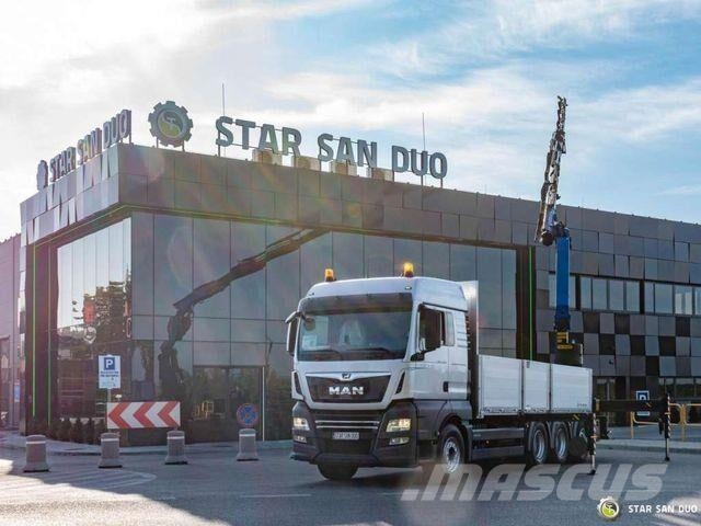 MAN TGX 35.460 8x4 PALFINGER PK 34002 SH Crane Platte bakwagens