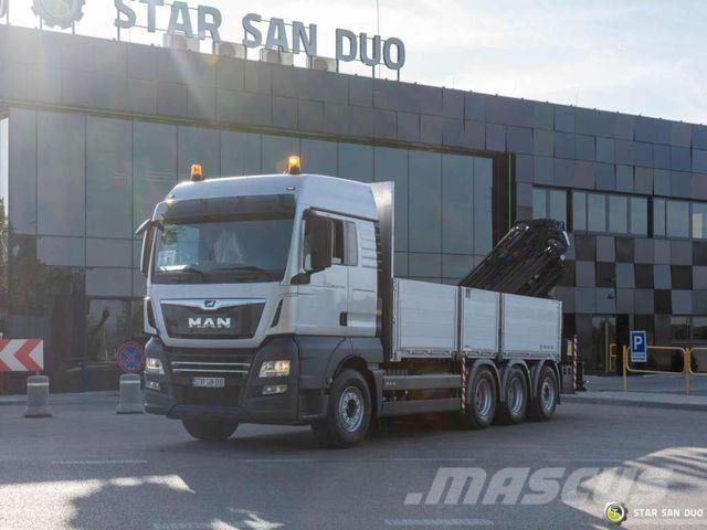 MAN TGX 35.460 8x4 PALFINGER PK 34002 SH Crane Platte bakwagens