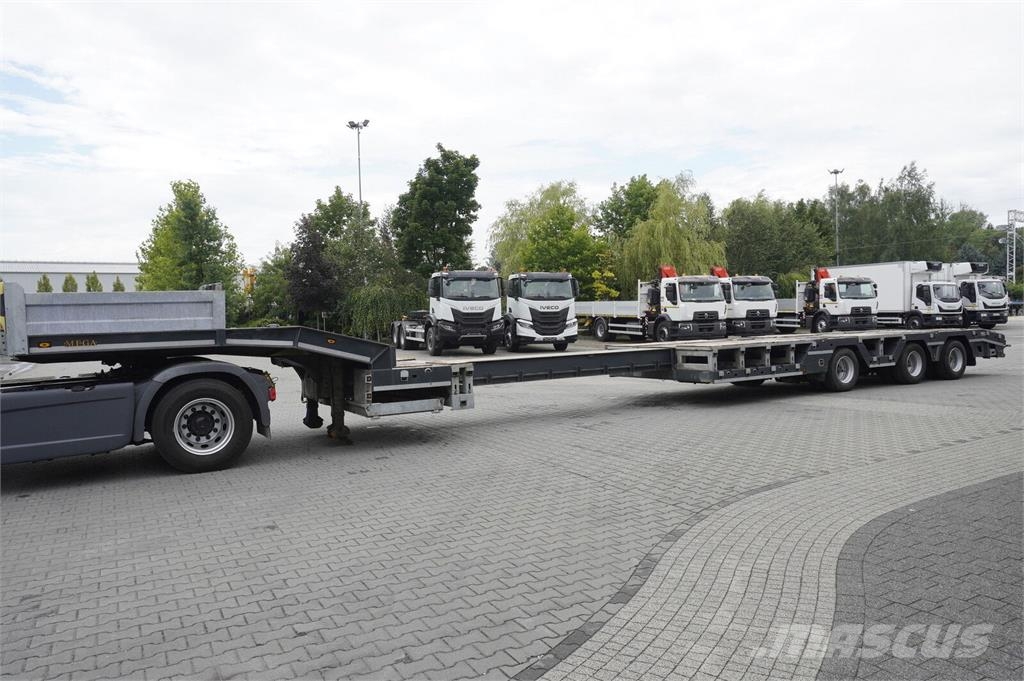 Mega ALIM DORSE ALM3 low bed semi-trailer / 2024 / Exte نصف مقطورة مسطحة منخفضة