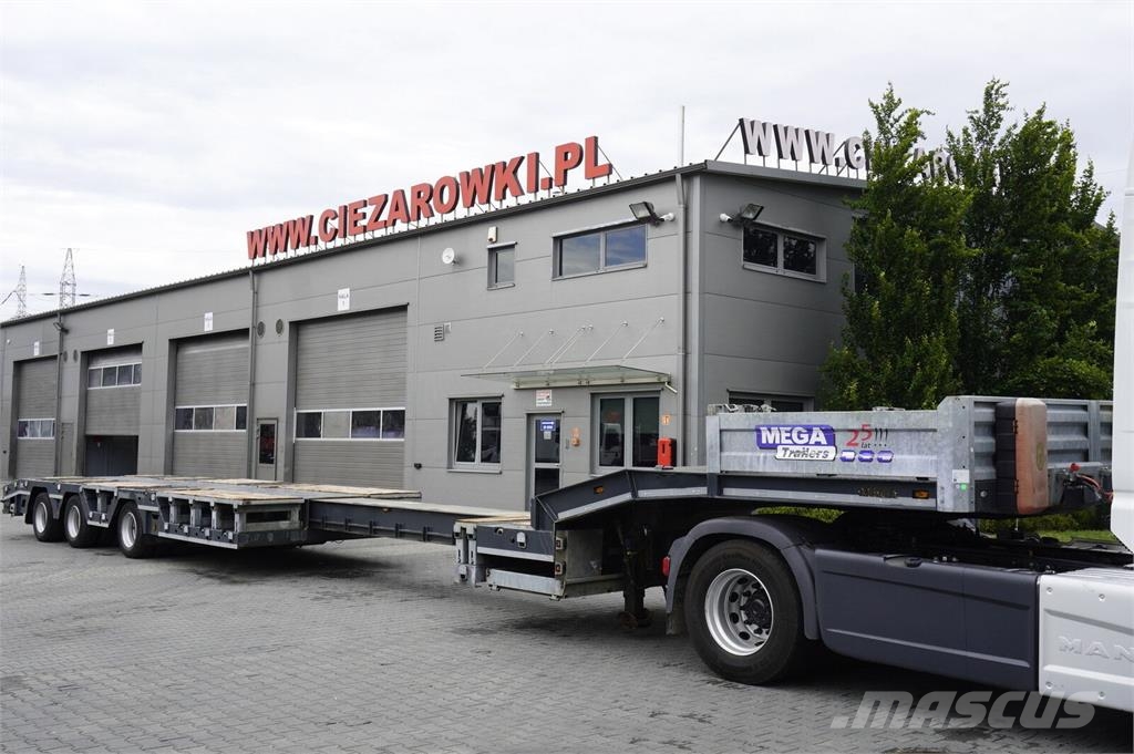 Mega ALIM DORSE ALM3 low bed semi-trailer / 2024 / Exte نصف مقطورة مسطحة منخفضة