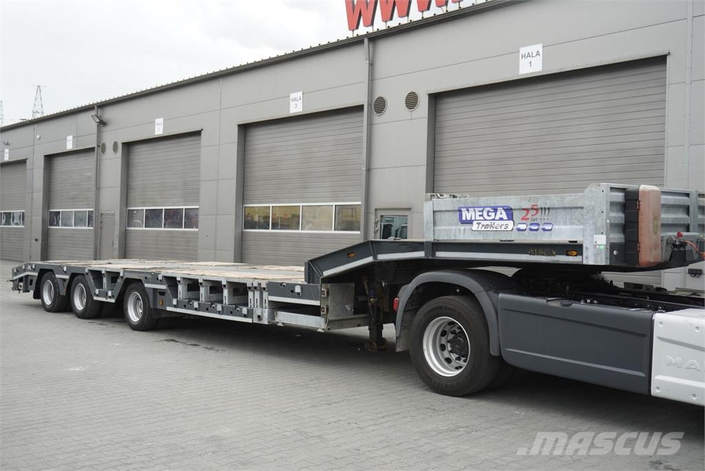 Mega ALIM DORSE ALM3 low bed semi-trailer / 2024 / Exte نصف مقطورة مسطحة منخفضة