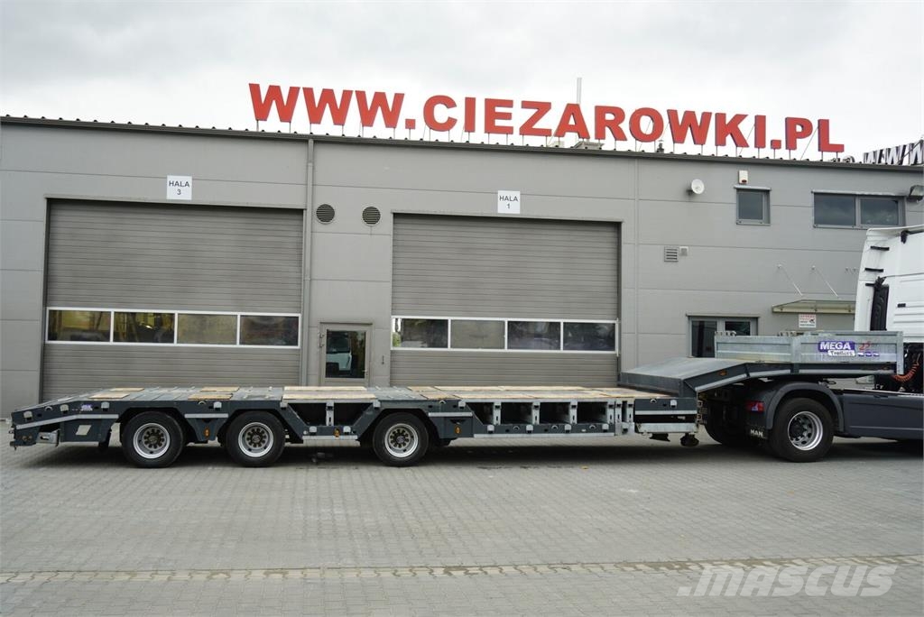 Mega ALIM DORSE ALM3 low bed semi-trailer / 2024 / Exte نصف مقطورة مسطحة منخفضة
