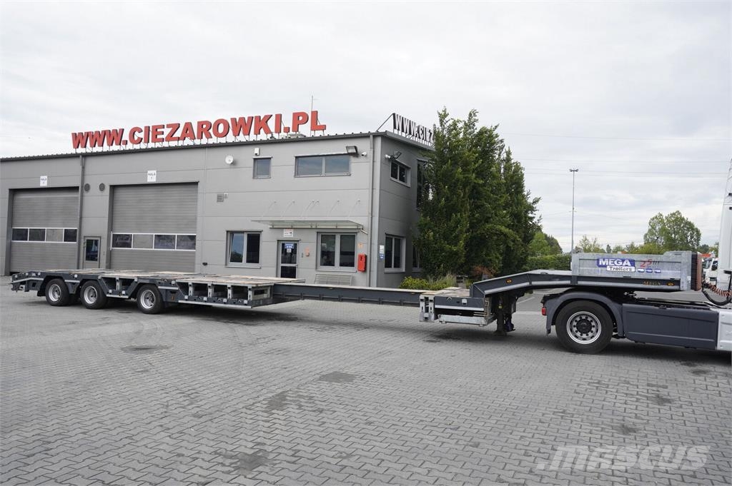 Mega ALIM DORSE ALM3 low bed semi-trailer / 2024 / Exte نصف مقطورة مسطحة منخفضة