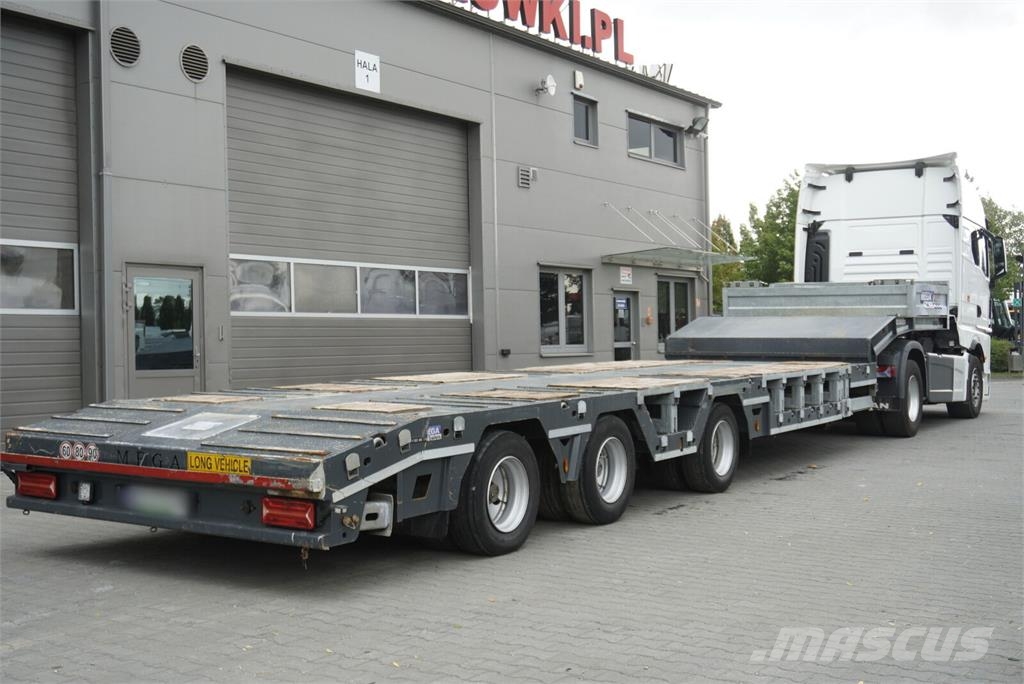 Mega ALIM DORSE ALM3 low bed semi-trailer / 2024 / Exte نصف مقطورة مسطحة منخفضة