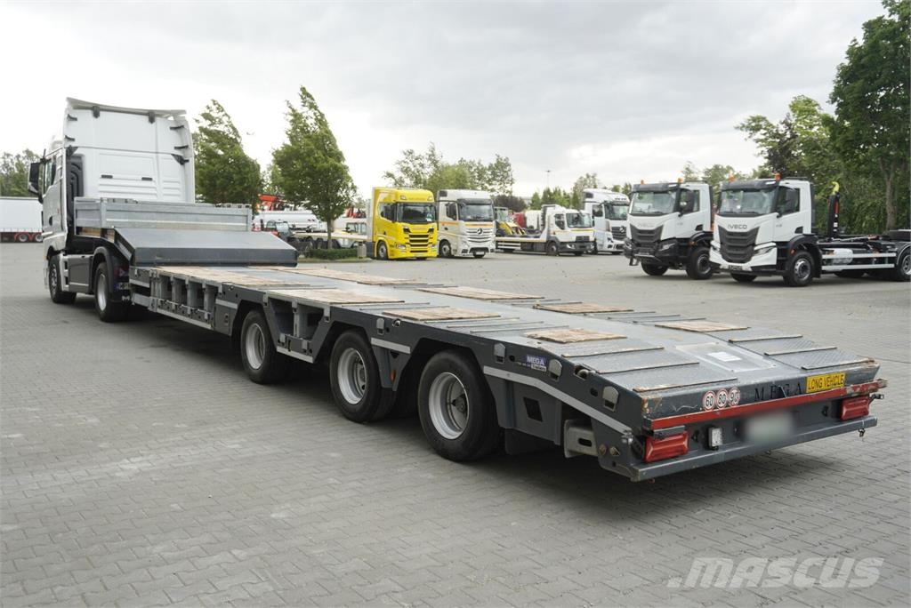 Mega ALIM DORSE ALM3 low bed semi-trailer / 2024 / Exte نصف مقطورة مسطحة منخفضة
