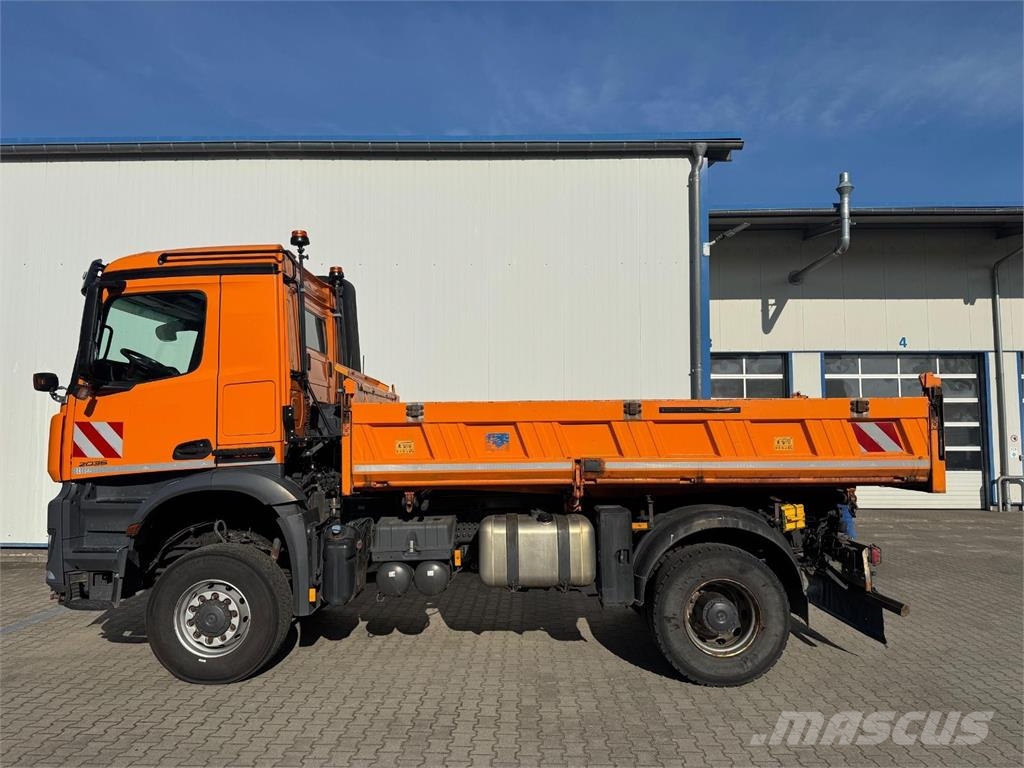 Mercedes-Benz 2036 AK 4x4 3-Way Meiller Tipper Crane HIAB XS088B Sklápěče