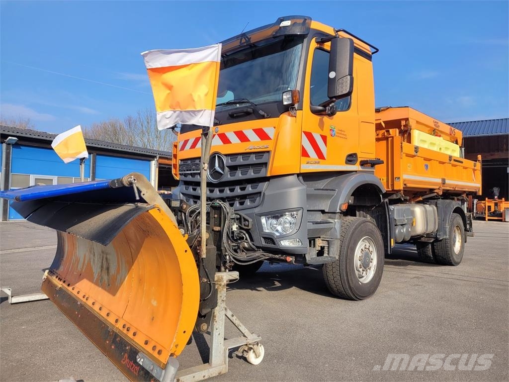 Mercedes-Benz 2036 AK 4x4 3-Way Meiller Tipper Crane HIAB XS088B Sklápěče