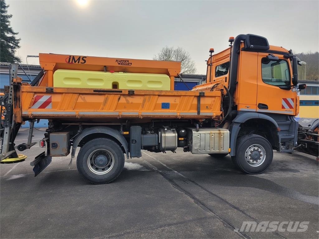 Mercedes-Benz 2036 AK 4x4 3-Way Meiller Tipper Crane HIAB XS088B Sklápěče