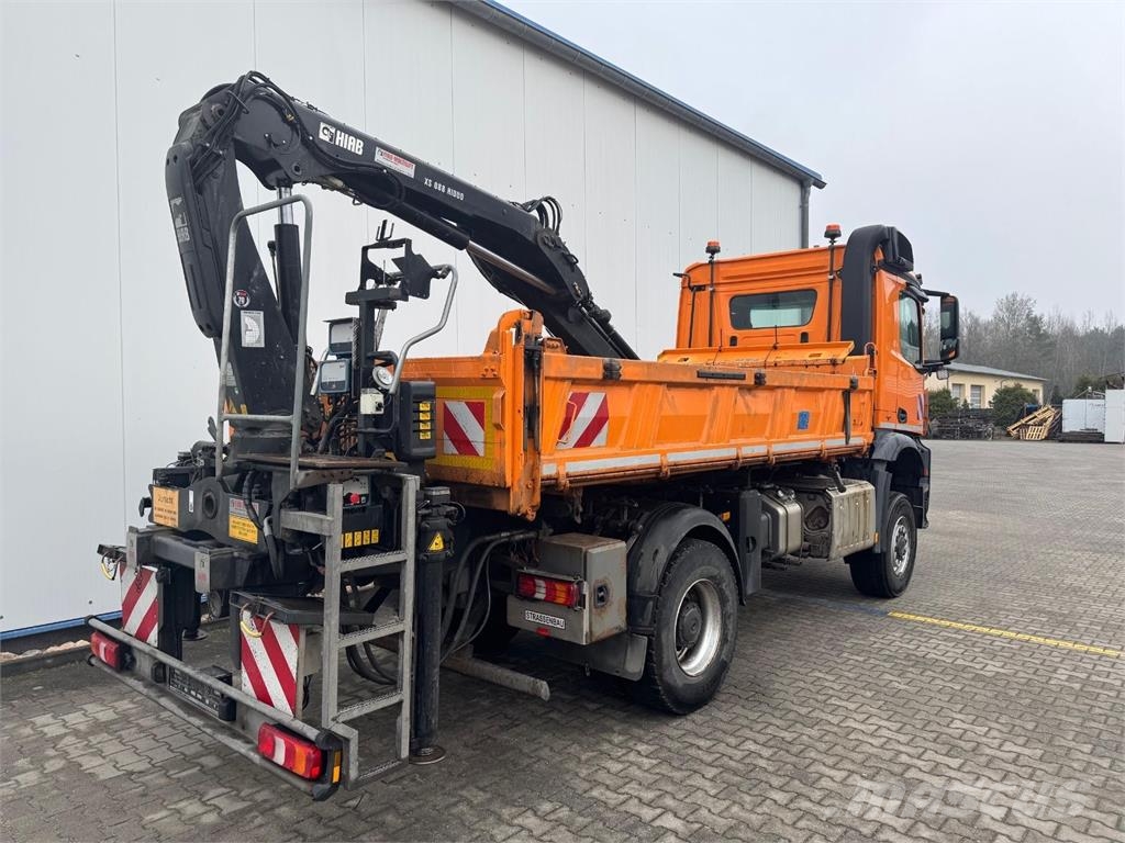 Mercedes-Benz 2036 AK 4x4 3-Way Meiller Tipper Crane HIAB XS088B Sklápěče