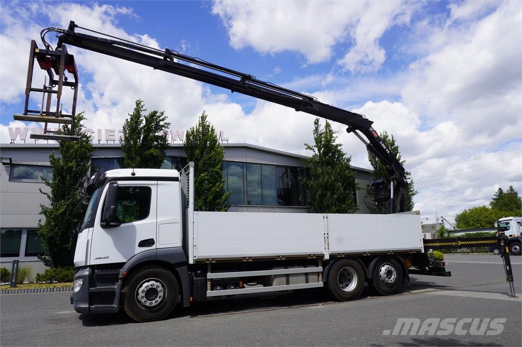 Mercedes-Benz 2540 6x2 / 170 tys. km / HDS HIAB X-Duo 178 平板栏板货车