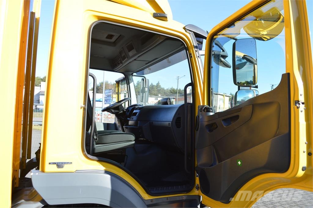 Mercedes-Benz Atego 1530 E6 PRITSCHE PLANE+LBW 1500 kg 1.HAND 커튼사이더 트럭