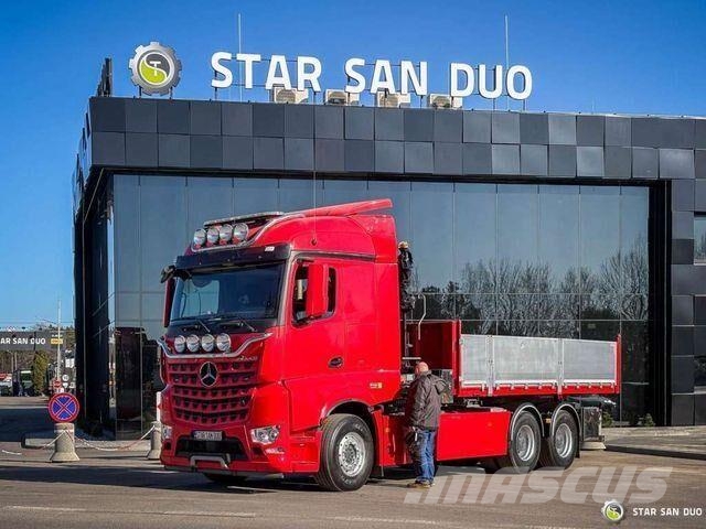 Mercedes-Benz AROCS 3358L 6x4 HIAB 192X-HIPRO E-6 Crane Kippe Самоскиди