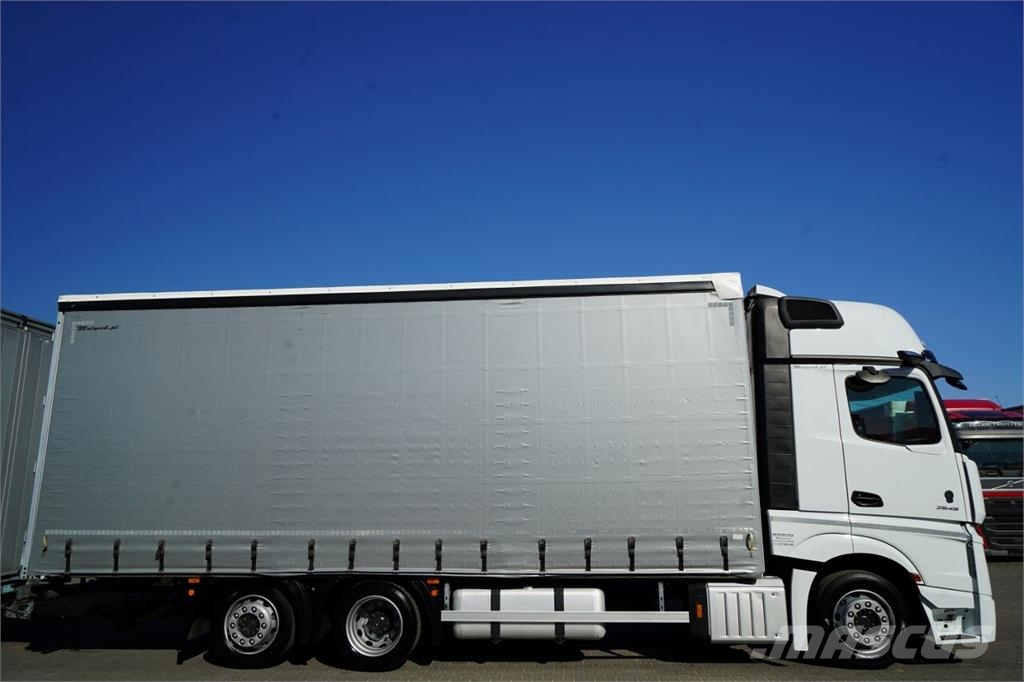Mercedes-Benz ACTROS 2545 / ZESTAW TANDEM 120 M3 / PRZEJAZDOWY / Φορτηγά Καρότσα - Κουρτίνα