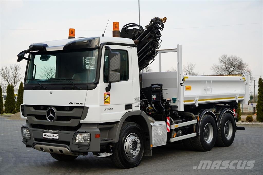 Mercedes-Benz ACTROS 2644 / 6X4 / BASCULATOR / 2X PLĂCI HIDRAULI شاحنات قلابة