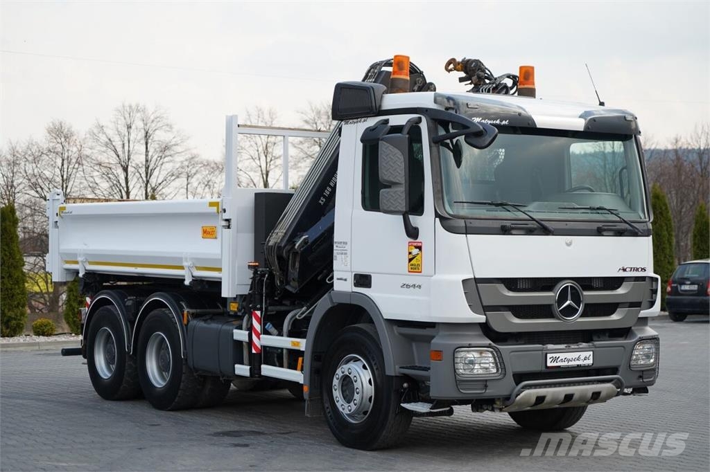 Mercedes-Benz ACTROS 2644 / 6X4 / BASCULATOR / 2X PLĂCI HIDRAULI شاحنات قلابة