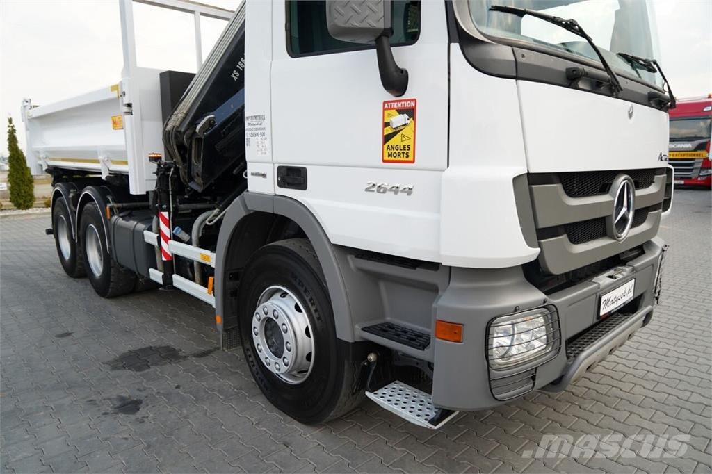 Mercedes-Benz ACTROS 2644 / 6X4 / BASCULATOR / 2X PLĂCI HIDRAULI شاحنات قلابة