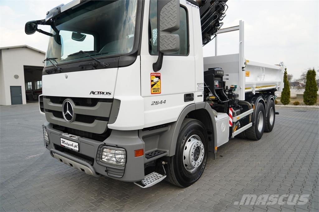 Mercedes-Benz ACTROS 2644 / 6X4 / BASCULATOR / 2X PLĂCI HIDRAULI شاحنات قلابة