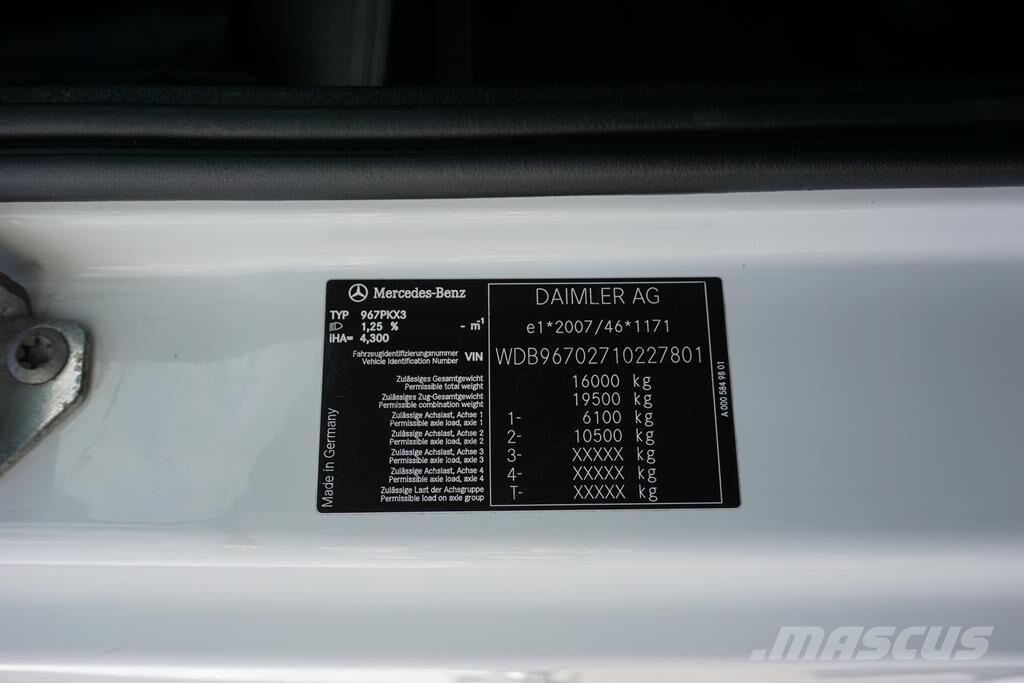 Mercedes-Benz ATEGO / 1621 / EURO 6 / IZOTERMA / ŁAD. 9800 KG 온도 조절식 트럭