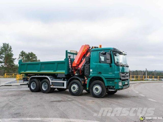 Mercedes-Benz ACTROS 4151 8x4 Palfinger PK 30002 K Crane Tipp 自卸式货车